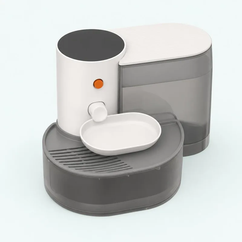 Fontaine à eau pour chat double réservoir 3 litres Miaqua avec bol en inox